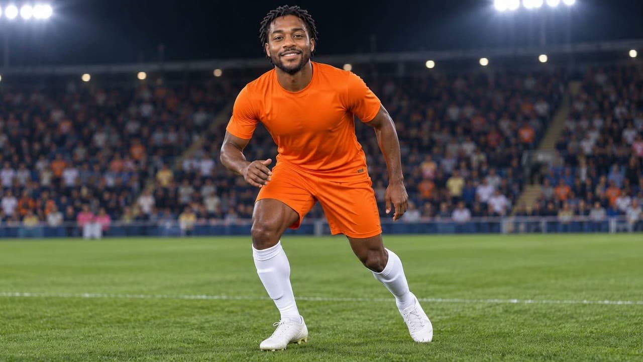 A frame from a Frimpong AI video made on this site